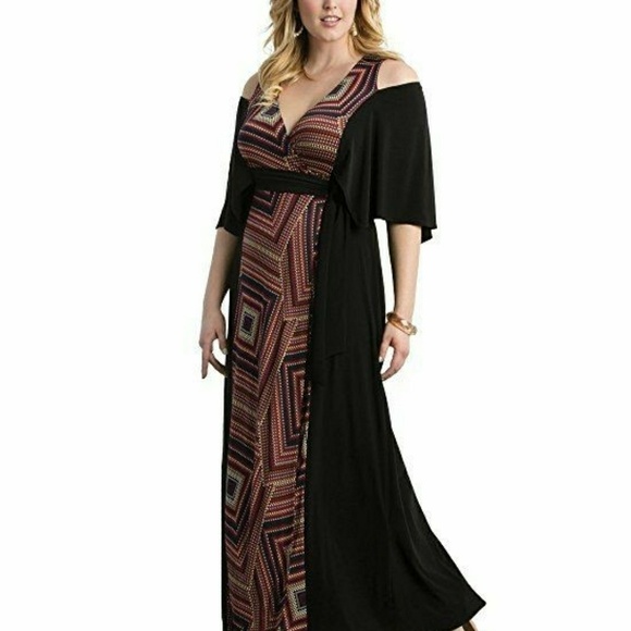 Kiyonna Dresses & Skirts - Kiyonna Women's Plus Size Serene Maxi Dress 1X Dot